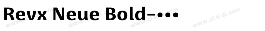 Revx Neue Bold字体转换